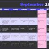 Interlangues Toronto Canada September Activity Calendar